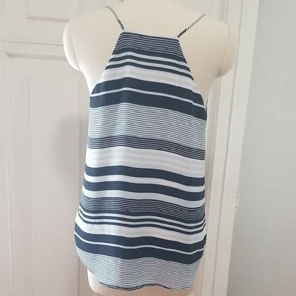 LOFT Navy and White Striped Camisole - Picture 2 of 4